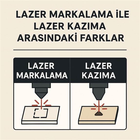 Lazer Markalama ile Lazer Kazıma Arasındaki Farklar